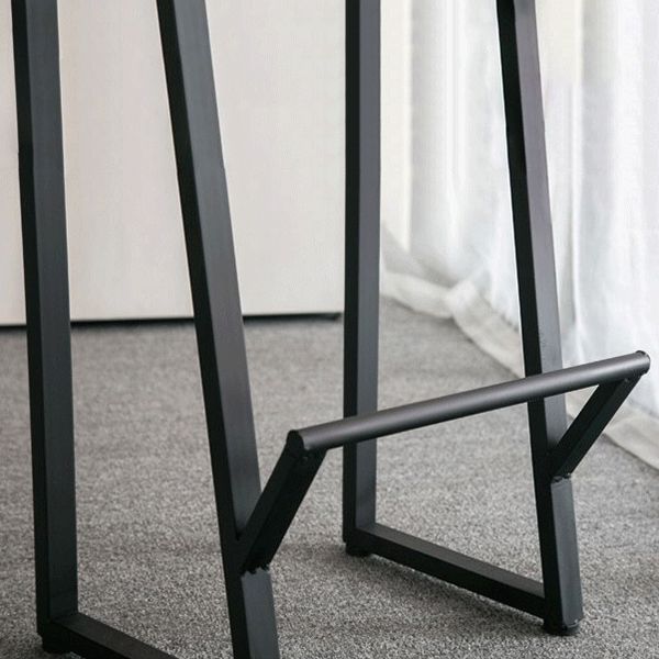 Pièces de 1/7 pièces modernes ensembles de comptoirs en bois de pin rectangle avec tabourets sans dos