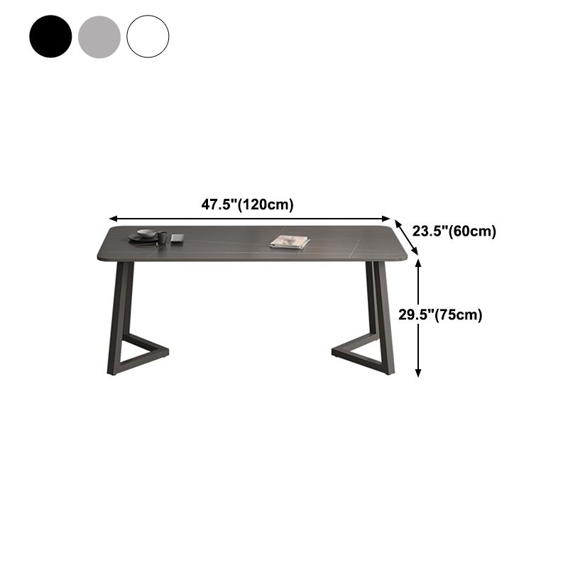 Industrial Style Stone Dining Table Double Pedestal Dining Room Collection Clearhalo ' dining_table' 'Dining Tables & Seating' 'Dining Tables' 'furn' 'furn_dining_table' 'Furniture' 'furniture_dining_table' 'Kitchen & Dining Furniture' 'kitchen&dining_furn' 'kitchen' 'kitchen_dining_table' 1200x1200_56c5b139-12d3-462b-bec2-6b64e3611971