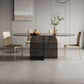Modern Transparent Gray Glass Desktop Ellipse Dining Table for Dining Room Clearhalo 'Dining Tables & Seating' 'Dining Tables' 'dining_table' 'furn' 'furn_dining_table' 'Furniture' 'Kitchen & Dining Furniture' 1200x1200_56c60063-b1d7-4af4-965c-a47e24f144ab