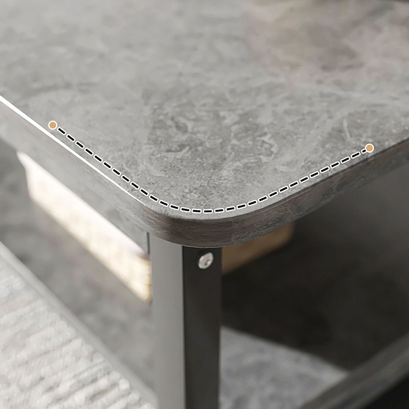 16.5"H Modern Solid Mental Base Black /Gold/white Rectangular Coffee Table Clearhalo 'Coffee & Accent Tables' 'Coffee Tables' 'coffee_tables' 'furn' 'furn_coffee_tables' 'Furniture' 'furniture_coffee_tables' 'Living Room Furniture' 1200x1200_56c7f8bb-c24f-418b-98b6-85f3caa85236