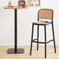 Nordic Plastic Simple Barstool Indoor Tall Stool with Imitation Rattan Seat Clearhalo 'Bar Furniture' 'Bar Stools' 'bar_stools' 'furn' 'furn_bar_stools' 'furniture_bar_stools' 'Kitchen & Dining Furniture' 'kitchen&dining_furn' 'kitchen' 'kitchen_furn' Furniture' 1200x1200_56c856f7-c47b-4a47-8c34-94fcfa42298a