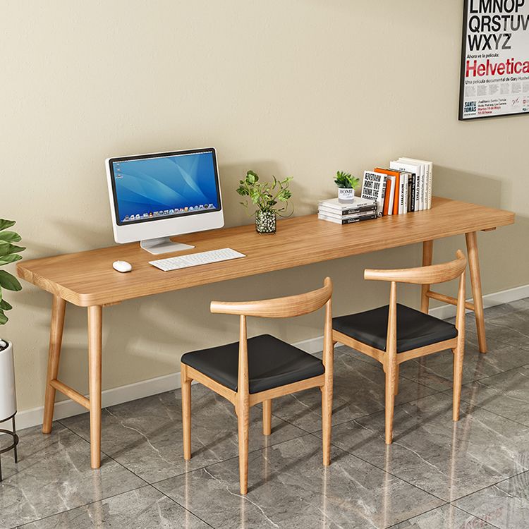 Modern Style Wooden Office Desk H-Shape Base Writing Desk for Home Clearhalo 'furn' 'furn_office_desk' 'Furniture' 'furniture_office_desk' 'Office Desks' 'Office Furniture' 'office_desk' 1200x1200_56cbd119-311e-4884-a823-227db61570a2