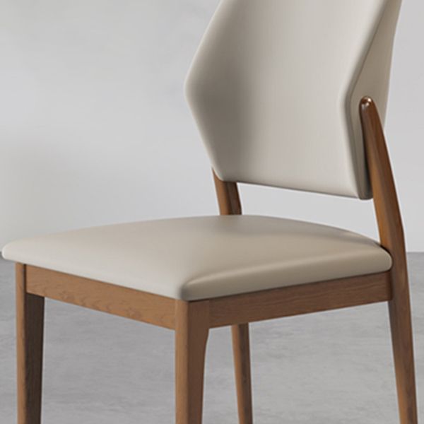 Zeitgenössischer Holzstuhl offener Küche Essnetzstuhl für Esszimmer