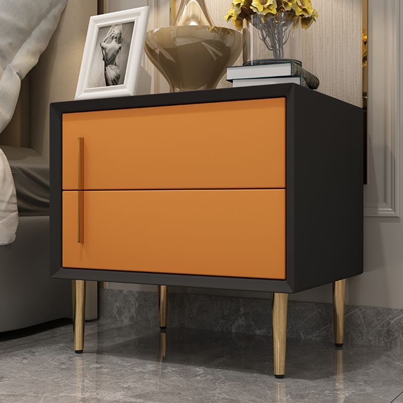 Solid Wood Night Table Contemporary Bed Nightstand with 2 Drawers Clearhalo 'Bedroom Furniture' 'furn' 'furn_night_stand' 'Furniture' 'night_stand' 'Nightstands' 1200x1200_56cf84cd-47db-4270-8d47-6685fd335600