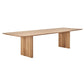 Rectangle Dining Table Modern Oak Solid Wood Double Pedestal Dining Table Clearhalo 'Dining Tables & Seating' 'Dining Tables' 'dining_table' 'furn' 'furn_dining_table' 'Furniture' 'furniture_dining_table' 'Kitchen & Dining Furniture' 1200x1200_56cfeed8-ad0e-49a4-b9cb-9392185e6e87