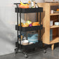 Metal Frame Open Etagere Bookshelf Contemporary Vertical Bookcase with Caster Wheels Clearhalo 'Bookcases' 'furn' 'furn_bookcases' 'Furniture' 'Office Furniture' 1200x1200_56d0c788-daa2-47ef-bc91-85d2b0ce50b9