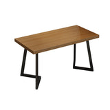 Industrial Style Rectangle Shape Dinette Set Solid Wood Top Dining Table Furniture for Dining Room Clearhalo 'Dining Room Sets' 'Dining Tables & Seating' 'dining_room_set' 'furn' 'furn_dining_room_set' 'Furniture' 'furniture_dining_room_set' 'Kitchen & Dining Furniture' 'kitchen&dining_furn' 'kitchen' 1200x1200_56d425be-8bd1-4f84-b6a2-3a34a5e9d240