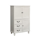 Industrial Square Accent Cabinet Antique Finish Cabinet With Doors