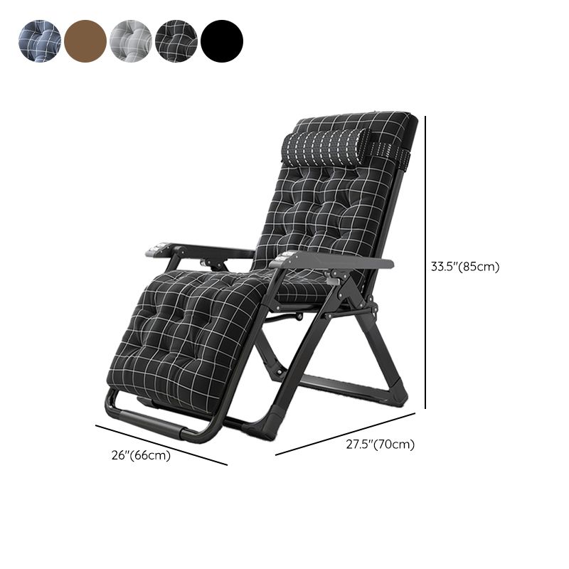 Sedia pieghevole in metallo in metallo standard in metallo contemporaneo