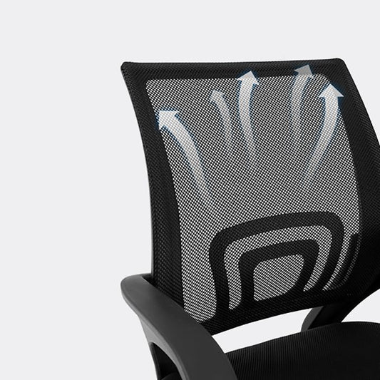 Modern Office Chair Adjustable Seat Height Arm Chair with Wheels