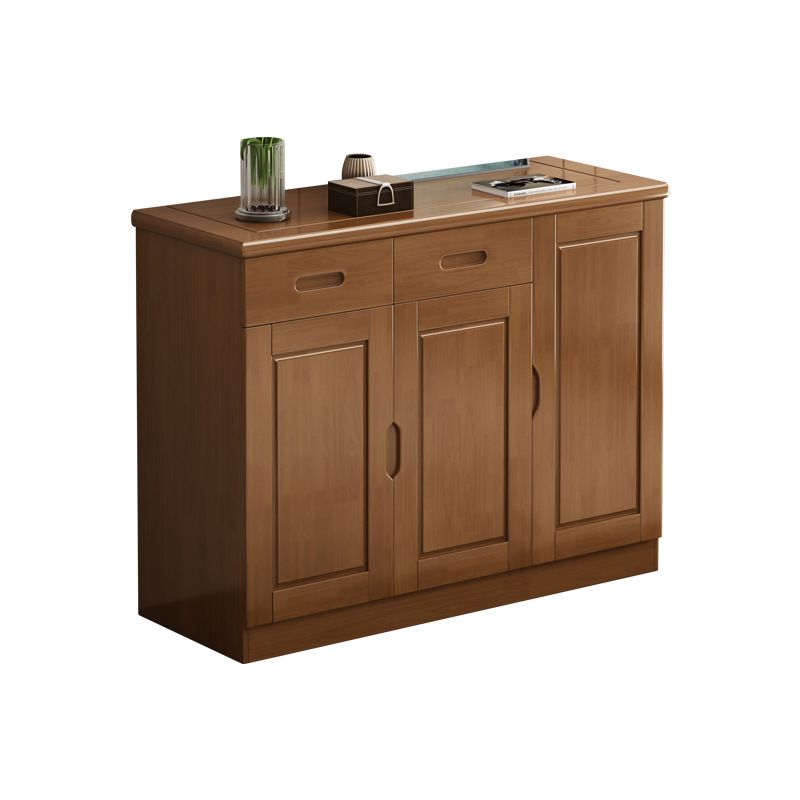 Mid-Century Modern Cabinet in Rubberwood with 2 Drawers and 3 Doors Clearhalo 'Cabinets & Chests' 'cabinets_chests' 'furn' 'furn_cabinets_chests' 'Furniture' 'Living Room Furniture' 1200x1200_56d5b5cd-88c1-40b8-92b3-ff471897f398