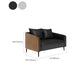 Industrial Cushions Living Room Faux Leather Standard Settee