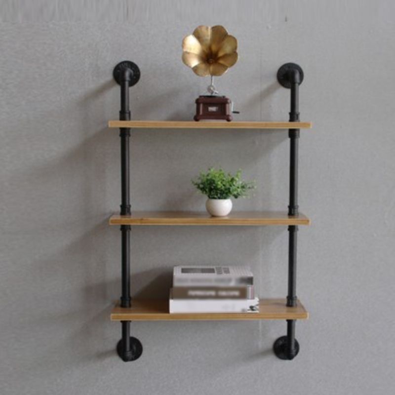 Wall Mounted Bookcase Industrial Metal Floating Shelf for Study Room Clearhalo 'Bookcases' 'furn' 'furn_bookcases' 'Furniture' 'furniture_bookcases' 'kitchen' 'kitchen_bookcases' 'Living Room Furniture' 'Office Furniture' 1200x1200_56e6db74-67d7-42a4-9802-43bfeba6e470