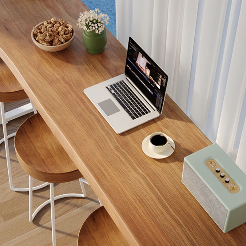 Contemporary Counter Height Table Solid Wood Bar Dining Table Clearhalo 'Bar Furniture' 'Bar Tables' 'bar_tables' 'furn' 'furn_bar_tables' 'Furniture' 'Kitchen & Dining Furniture' 1200x1200_56ebcd24-bc03-44a2-8339-d262bfdf6492