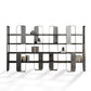 4 Shelves Contemporary Bookcase Standard Metal Open Back Bookshelf Clearhalo 'Bookcases' 'furn' 'furn_bookcases' 'Furniture' 'Office Furniture' 1200x1200_56ece545-a1a3-4a5d-ba95-7e98b82e42a8