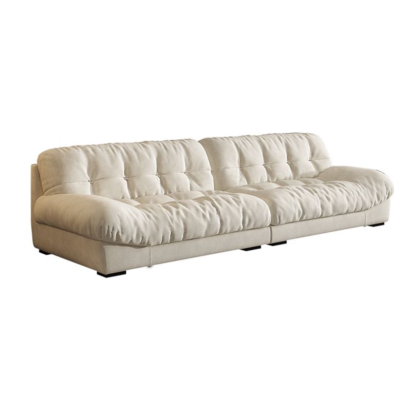 Transitional Modern Biscuit Back Standard Sofa 31.5"High Armless Sofa,Beige Clearhalo 'furn' 'furn_sofas' 'Furniture' 'Living Room Furniture' 'Sofa' 'sofas' 1200x1200_56ef18ce-0b2f-42d4-a812-108365877ba7