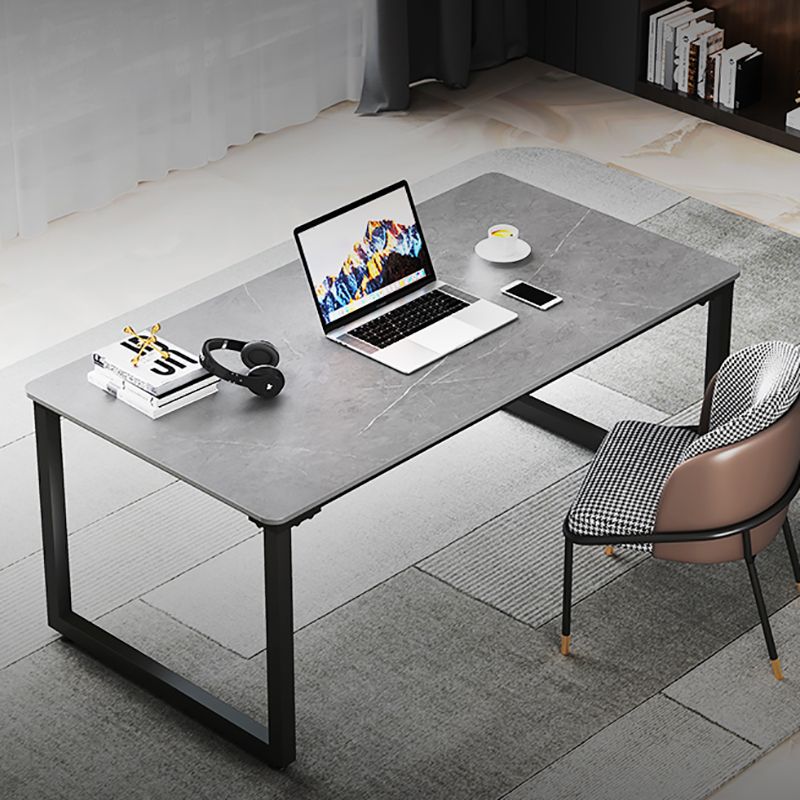 Stone Industrial Writing Desk Sled Rectangular Office Desk for Home Clearhalo 'furn' 'furn_office_desk' 'Furniture' 'Office Desks' 'Office Furniture' 'office_desk' 1200x1200_56efd2fc-7119-4ae0-b2bb-bccee4ed83df