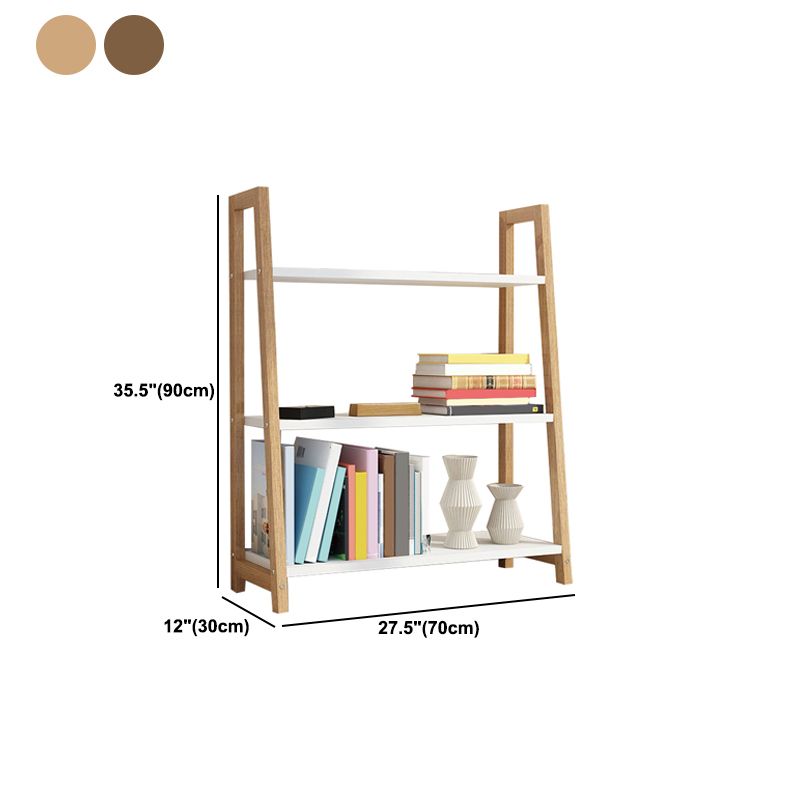 Modern Solid Wood Bookcase Ladder Bookshelf for Any Room, 12" W Clearhalo 'Bookcases' 'furn' 'furn_bookcases' 'Furniture' 'Office Furniture' 1200x1200_56f17a11-c427-439c-a298-bcaa7400e6fa