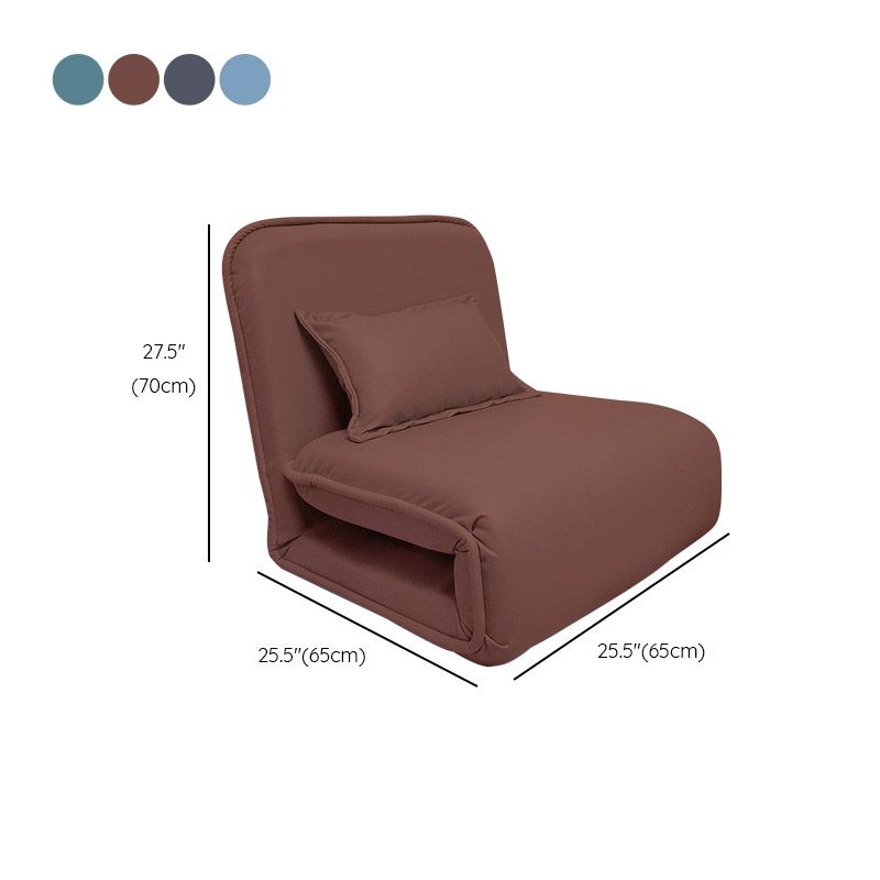 Frame metallico 25,59 "sedia reclinabile in pelle di colore polpa di colore reclinabile ad ampio standard