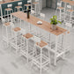 Industrial 1/5/9 Pieces Bar Table Set Wood Counter Table with High Stools for Bar Clearhalo 'Bar Furniture' 'furn' 'furn_home_bar_bar_sets' 'Furniture' 'Home Bars & Bar Sets' 'home_bar_bar_sets' 'Kitchen & Dining Furniture' 1200x1200_56f42717-01df-4666-96ea-659d27078083