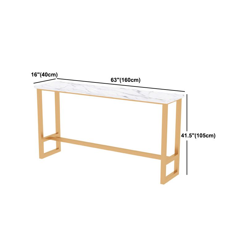 1/2/5 pezzi tavolo da barra di ferro moderno set rettangolo in legno ingegnerizzato set con poggiapiedi