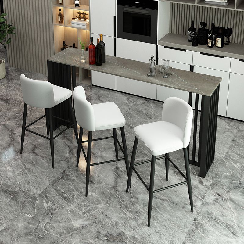 Industrial 1/2/4 Pieces Table and Stool Set Rectangle Indoor Stone Counter Height Set Clearhalo 'Bar Furniture' 'furn' 'furn_home_bar_bar_sets' 'Furniture' 'Home Bars & Bar Sets' 'home_bar_bar_sets' 'Kitchen & Dining Furniture' 1200x1200_56f57f38-060c-4e7a-87bc-0cfb7f556e84