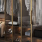 Contemporary Style Wardrobe Natural Colour Wooden Wardrobe Closet