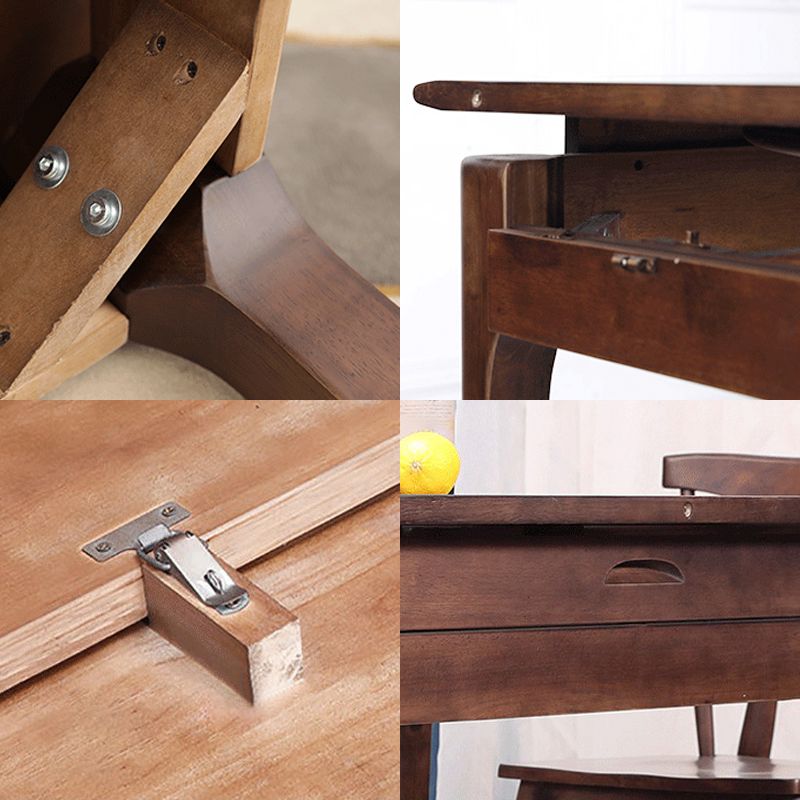 Extendable Rubber Wood Round Table Modern Adjustable Wood Table with 4 Legs Clearhalo ' dining_table' 'Dining Tables & Seating' 'Dining Tables' 'furn' 'furn_dining_table' 'Furniture' 'furniture_dining_table' 'Kitchen & Dining Furniture' 'kitchen&dining_furn' 'kitchen' 'kitchen_dining_table' 1200x1200_56f87b2b-535d-452d-b900-b82cb67bb518