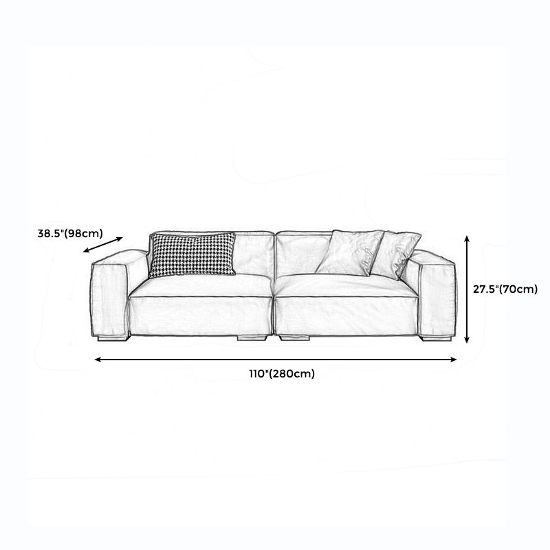 Nordic Down Fill Cushions carré canapé tufté pour le salon