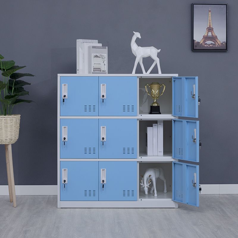 Armoire intérieure en métal pour salle de bain armoire de rangement contemporaine avec portes à charnière