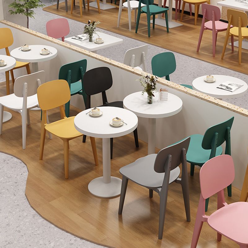 Modern Plastic Side Chair Open Back Dining Side Chair for Dining Room