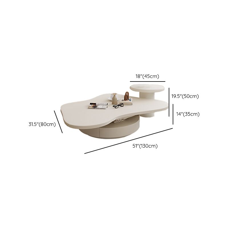 31" Wide Contemporary Coffee Table Pedestal Coffee Cocktail Table Clearhalo 'Coffee & Accent Tables' 'Coffee Tables' 'coffee_tables' 'furn' 'furn_coffee_tables' 'Furniture' 'Living Room Furniture' 1200x1200_56fbeb5c-9694-451a-a73a-1df862f16b22