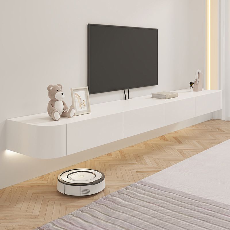 Consola multimedia contemporánea Soporte para TV Consola para TV de madera con cajones