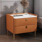 Nightand de lit de luxe léger 2 tiroirs table de nuit avec des jambes pour chambre à coucher