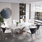 Glam Standard Dining Table Sintered Stone Top Rectangle Dining Table for Kitchen Clearhalo ' dining_table' 'Dining Tables & Seating' 'Dining Tables' 'furn' 'furn_dining_table' 'Furniture' 'furniture_dining_table' 'Kitchen & Dining Furniture' 'kitchen&dining_furn' 'kitchen' 'kitchen_dining_table' 1200x1200_5701fd42-967a-47de-a028-5d3f6e2e5cbd