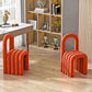 Contemporary Open Back Chair Velvet Dining Side Chair for Indoor