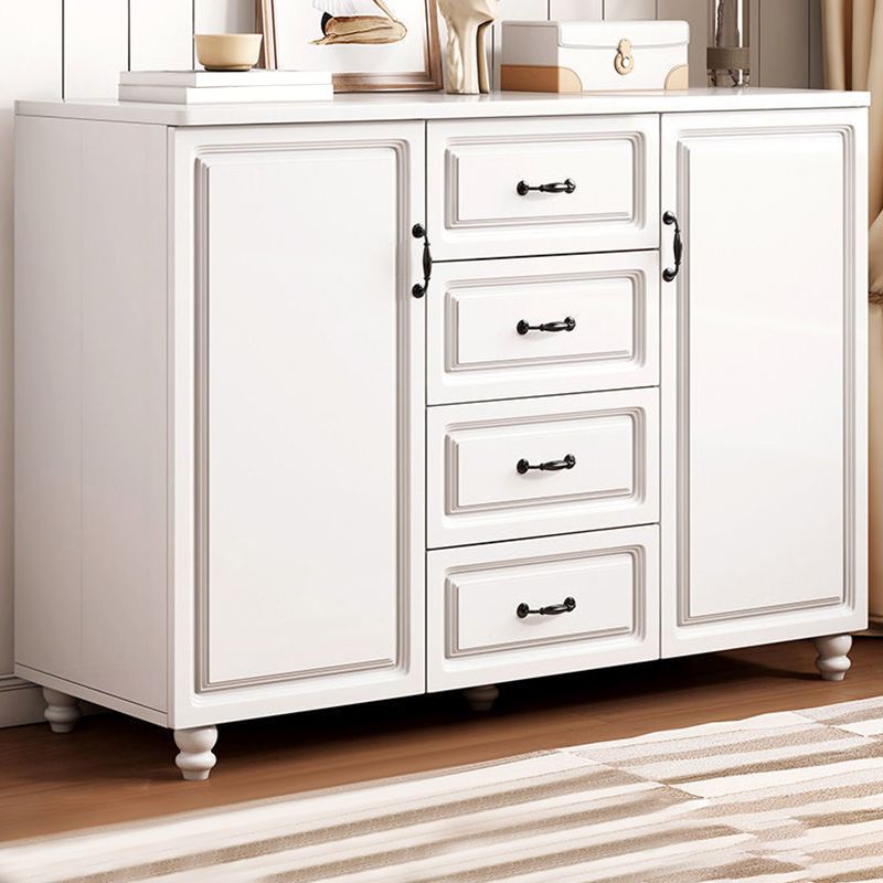 Wood Accent Chest with Chest Bun Feet and Bar Pulls,14.96 