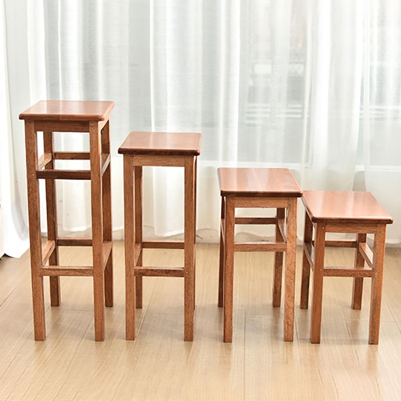 Modern Armless Stackable Counter Stool Wood Study Bar Stool with Wooden Seat and Pedal Clearhalo 'Bar Furniture' 'Bar Stools' 'bar_stools' 'furn' 'furn_bar_stools' 'furniture_bar_stools' 'Kitchen & Dining Furniture' 'kitchen&dining_furn' 'kitchen' 'kitchen_furn' Furniture' 1200x1200_5704ff0a-dbc9-4062-830e-5124dd962192