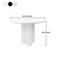 Round Dining Table Modern Dining Table with Three Pedestal Base for Dining Room Clearhalo ' dining_table' 'Dining Tables & Seating' 'Dining Tables' 'furn' 'furn_dining_table' 'Furniture' 'furniture_dining_table' 'Kitchen & Dining Furniture' 'kitchen&dining_furn' 'kitchen' 'kitchen_dining_table' 1200x1200_570620be-e5cd-4012-b4a6-56c5ee65ce69