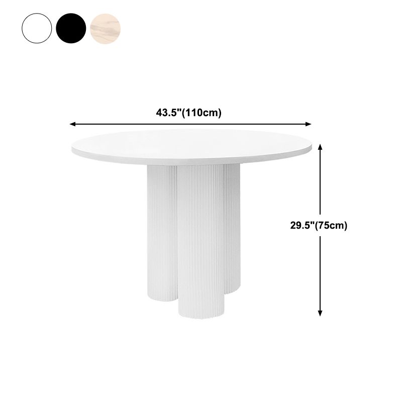 Round Dining Table Modern Dining Table with Three Pedestal Base for Dining Room Clearhalo ' dining_table' 'Dining Tables & Seating' 'Dining Tables' 'furn' 'furn_dining_table' 'Furniture' 'furniture_dining_table' 'Kitchen & Dining Furniture' 'kitchen&dining_furn' 'kitchen' 'kitchen_dining_table' 1200x1200_570620be-e5cd-4012-b4a6-56c5ee65ce69