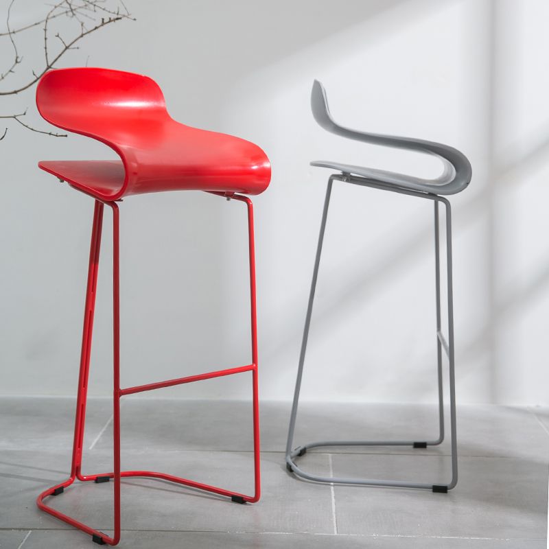 Scandinavian Style Bar-stool with PP Seat Counter Stools for Kitchen Clearhalo 'Bar Furniture' 'Bar Stools' 'bar_stools' 'furn' 'furn_bar_stools' 'furniture_bar_stools' 'Kitchen & Dining Furniture' 'kitchen&dining_furn' 'kitchen' 'kitchen_furn' Furniture' 1200x1200_5707d638-6fc0-43e8-b196-4ba0135d9ecb