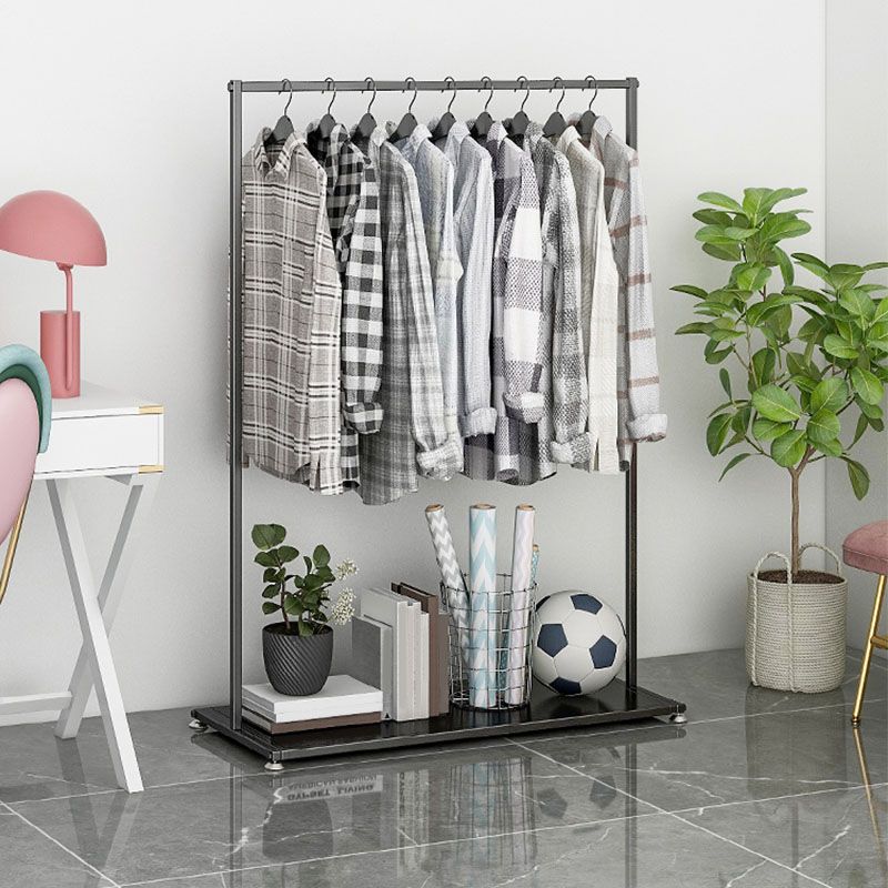 Approfilo in metallo nero stile moderno in stile pavimento per casa semplice appendiabiti