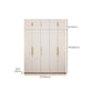 Contemporary Style Wardrobe Wooden Bedroom Closet with Hinged Door