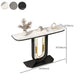 Glam Console Table Half Moon Antique Finish Console Sofa Table Clearhalo 'Console Tables' 'console_tables' 'Entry & Mudroom Furniture' 'furn' 'furn_console_tables' 'Furniture' 1200x1200_570cbd3c-064c-4c6f-bfcf-e7d18d42d89f