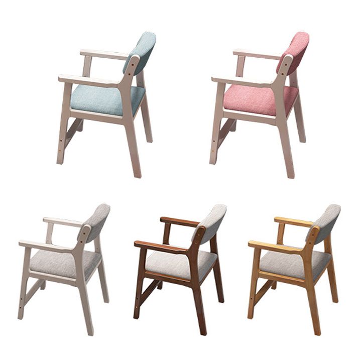 Contemporary Wood Side Chair Open Back Dining Side Arm Chair for Home Use Clearhalo ' kitchen&dining_furn' 'Dining Chairs' 'Dining Tables & Seating' 'dining_chair' 'furn' 'furn_dining_chair' 'Furniture' 'furniture_dining_chair' 'Kitchen & Dining Furniture' 'kitchen' 1200x1200_570de153-4d31-4986-a295-5aa4ba6b235a