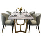 Modern Rectangle Shape Standard Dining Set Sintered Stone White Dining Set for Kitchen Clearhalo 'Dining Room Sets' 'Dining Tables & Seating' 'dining_room_set' 'furn' 'furn_dining_room_set' 'Furniture' 'furniture_dining_room_set' 'Kitchen & Dining Furniture' 'kitchen&dining_furn' 'kitchen' 1200x1200_570f4152-33e5-4a82-abfe-4565fe492a0a