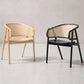 Wood Side Dining Chairs Nordic Style Open Back Dining Side Chair