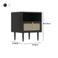 Wicker & Rattan Modern Night Table Solid Wood 2-Drawer Storage Nightstand in Black/White Clearhalo 'Bedroom Furniture' 'furn' 'furn_night_stand' 'Furniture' 'night_stand' 'Nightstands' 1200x1200_5710bc50-511e-4b1a-b5bf-0dd2441e2b52
