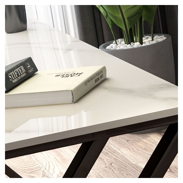 Bureau de bureau industriel Antique Finish Gaming Bureau avec des jambes en métal