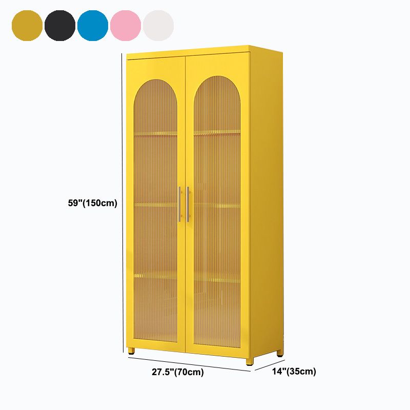 Sideboard di metallo moderna della scheda laterale con porta di vetro per cucina